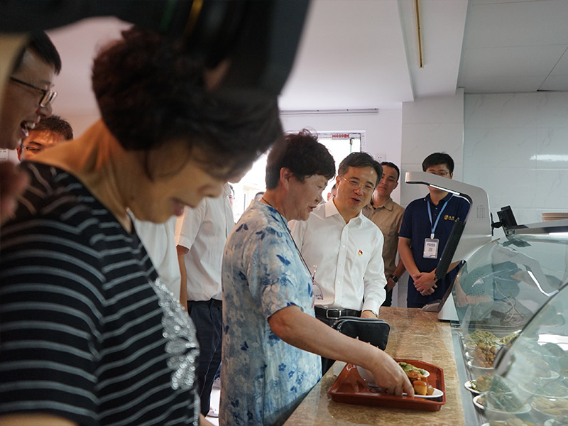 2019.9.27杭州市委周書記考察調(diào)研-陽光食堂（老年食堂）